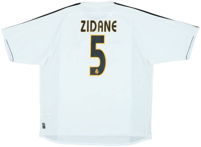 2003-04 Real Madrid Home Shirt Zidane #5 - 6/10 - (XL)