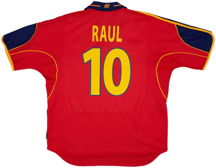 1999-02 Spain Home Shirt Raul #10 - 6/10 - (XL)