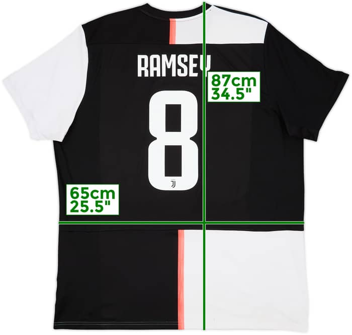2019-20 Juventus Home Shirt Ramsey #8 - 7/10 - (XXL)