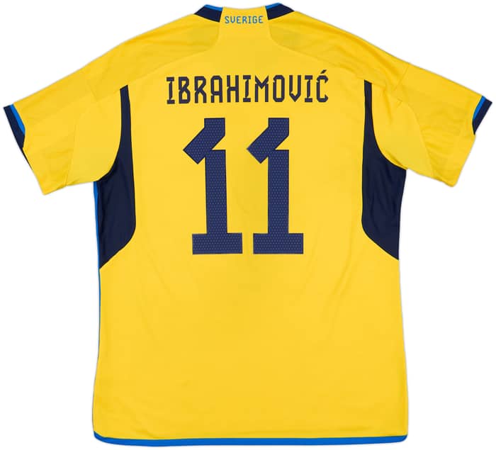 2022-23 Sweden Home Shirt Ibrahimovic #11 - 9/10 - (XL)