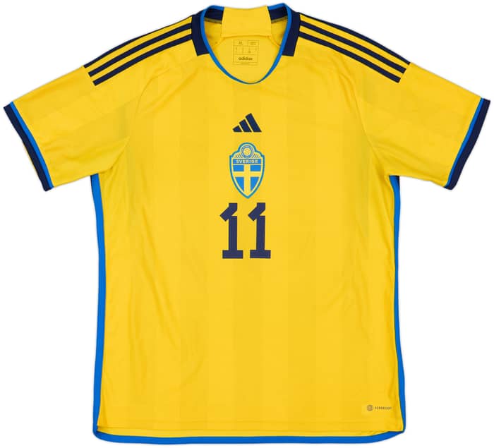 2022-23 Sweden Home Shirt Ibrahimovic #11 - 9/10 - (XL)