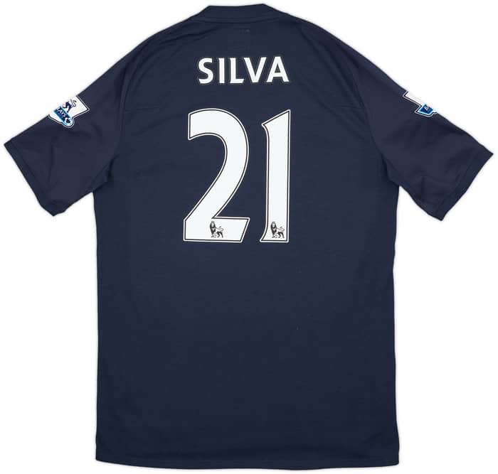 2010-12 Manchester City Away Shirt Silva #21 - 8/10 - (L)