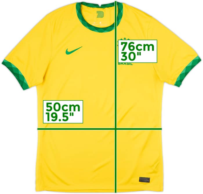 2020-21 Brazil Home Shirt - 6/10 - (M)
