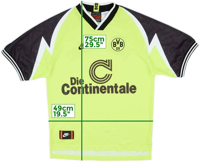 1995-96 Borussia Dortmund Home Shirt - 5/10 - (M)