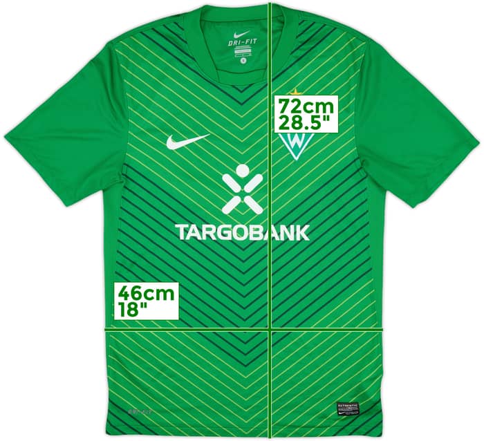 2011-12 Werder Bremen Home Shirt - 7/10 - (S)