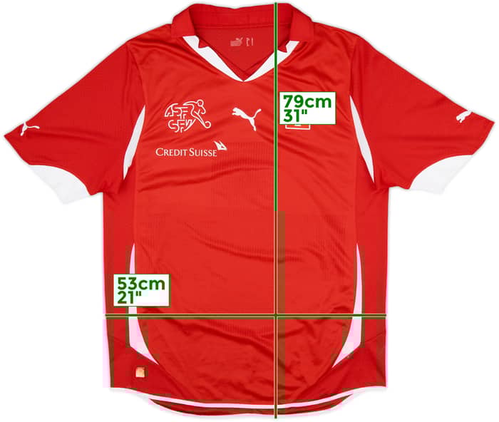 2010-11 Switzerland Home Shirt - 7/10 - (L)