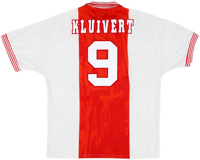 1996-97 Ajax Home Shirt Kluivert #9 - 8/10 - (XL)