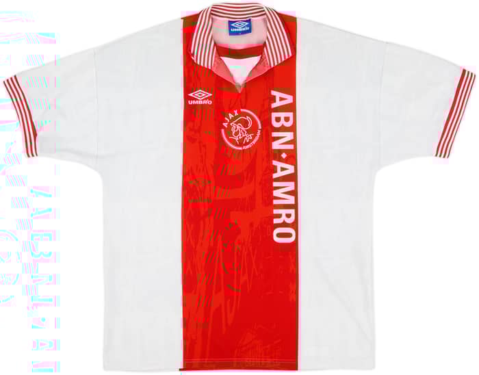 1996-97 Ajax Home Shirt Kluivert #9 - 8/10 - (XL)