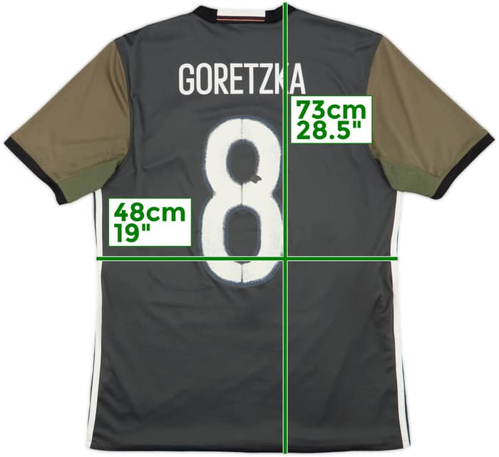 2015-17 Germany Away Shirt Goretzka #8 - 6/10 - (M)
