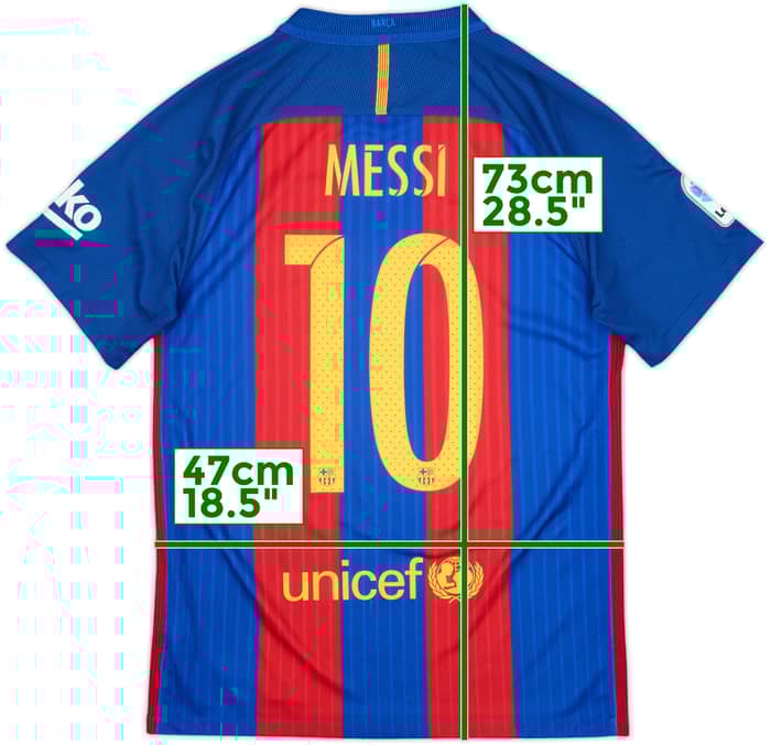 2016-17 Barcelona Home Shirt Messi #10 - 8/10 - (S)