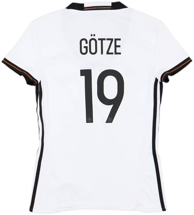 2015-16 Germany Home Shirt Gotze #19 - 10/10 - (Women's S)