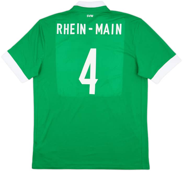 2014-15 Werder Bremen Home Shirt Rhein-Main #4 - 9/10 - (L)