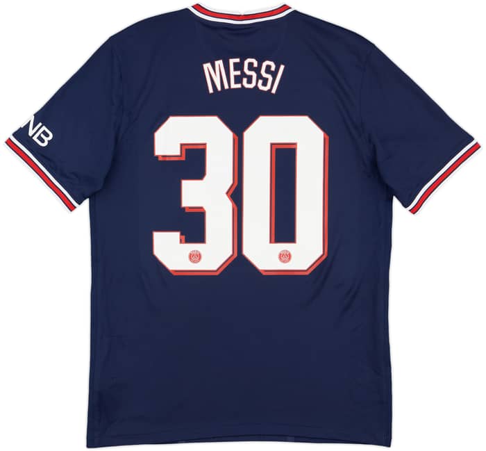 2021-22 Paris Saint-Germain Home Shirt Messi #30 - 9/10 - (M)