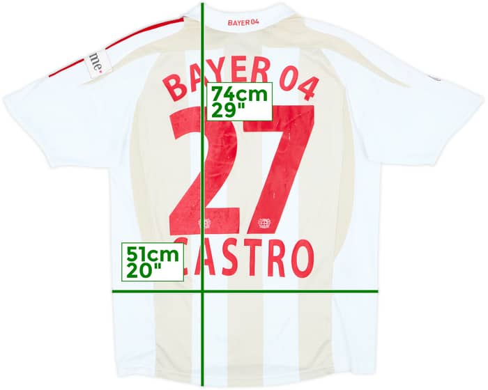2007-09 Bayer Leverkusen Away Shirt Castro #27 - 6/10 - (XL.Boys)