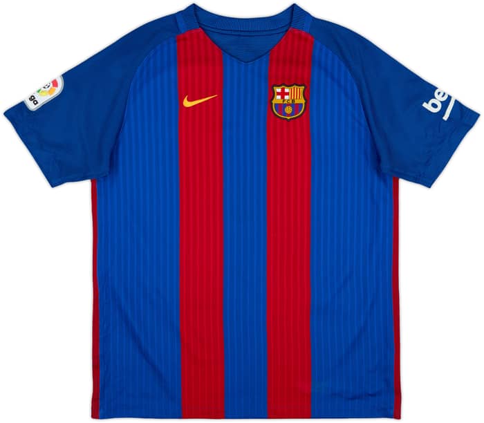 2016-17 Barcelona Home Shirt Messi #10 - 6/10 - (XL.Boys)