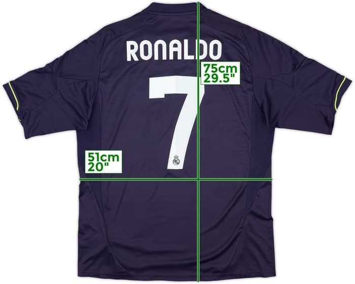 Camiseta de visitante del Real Madrid 2012-13 Ronaldo #7 - 7/10 - (L)