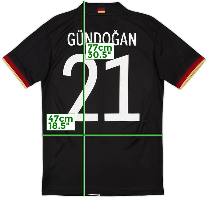 2020-21 Germany Away Shirt Gundogan #21 - 8/10 - (S)