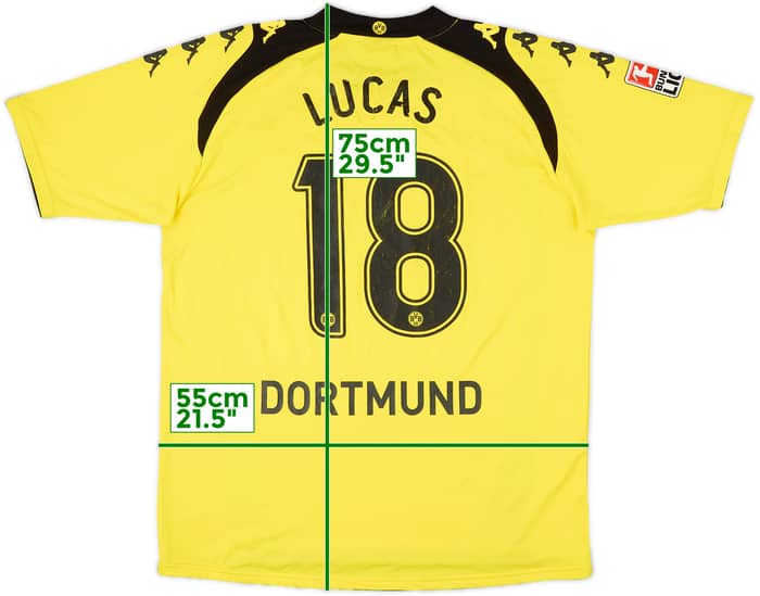 2009-10 Borussia Dortmund Home Shirt Lucas #18 - 5/10 - (XXL)