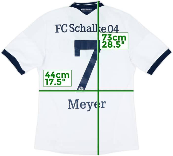2013-15 Schalke Away Shirt Meyer #7 - 8/10 - (S)