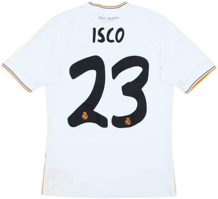 2013-14 Real Madrid Home Shirt Isco #23 - 4/10 - (L.Boys)