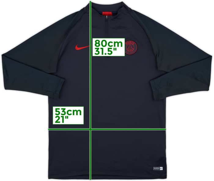 2019-20 Pairs Saint-Germain Nike 1/4 Zip Drill Top - 5/10 - (L)