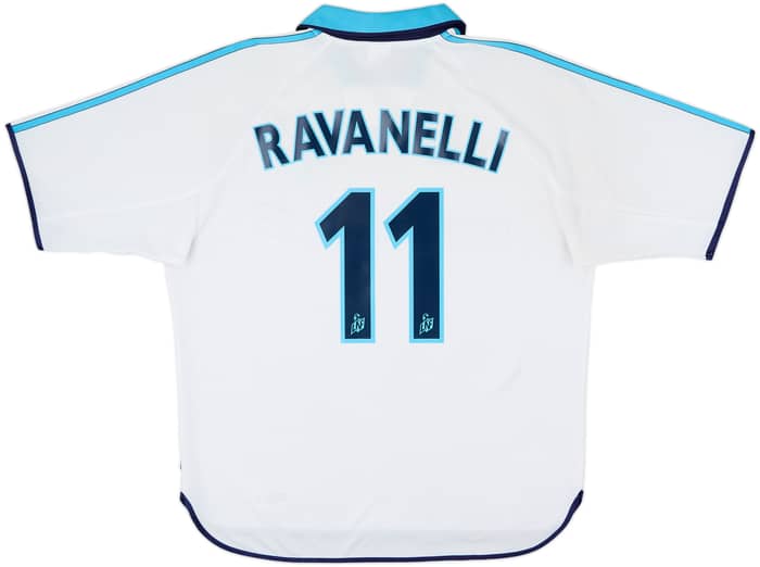 1999-00 Olympique Marseille Home Shirt Ravanelli #11 - 7/10 - (L)