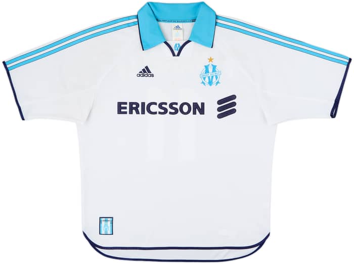 1999-00 Olympique Marseille Home Shirt Ravanelli #11 - 7/10 - (L)