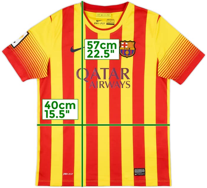 2013-15 Barcelona Away Shirt - 9/10 - (L.Boys)