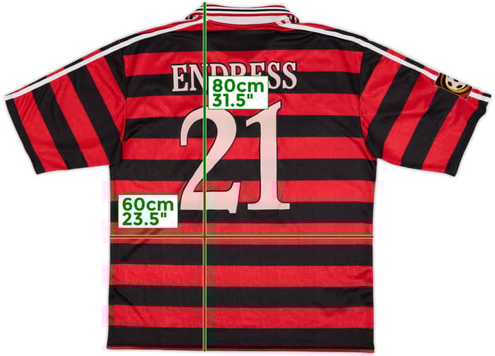 1997-98 Stuttgart Away Shirt Endress #21 - 8/10 - (XL)