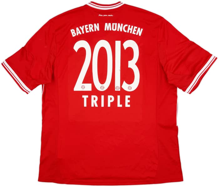 2013-14 Bayern Munich Home Shirt Triple #2013 - 6/10 - (XXL)