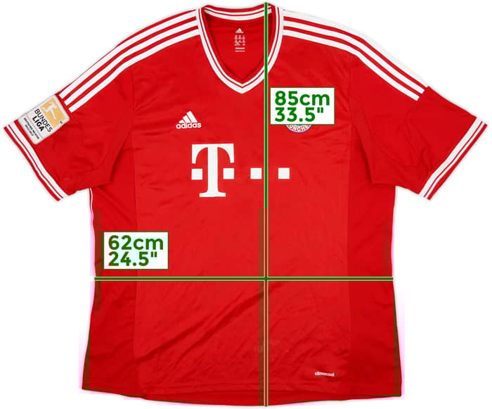 2013-14 Bayern Munich Home Shirt Triple #2013 - 6/10 - (XXL)