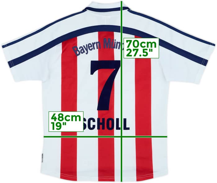 2000-01 Bayern Munich Away Shirt Scholl #7 - 8/10 - (Y)