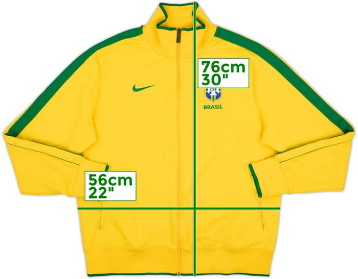 2011-12 Brazil Nike N98 Track Jacket - 6/10 - (L)