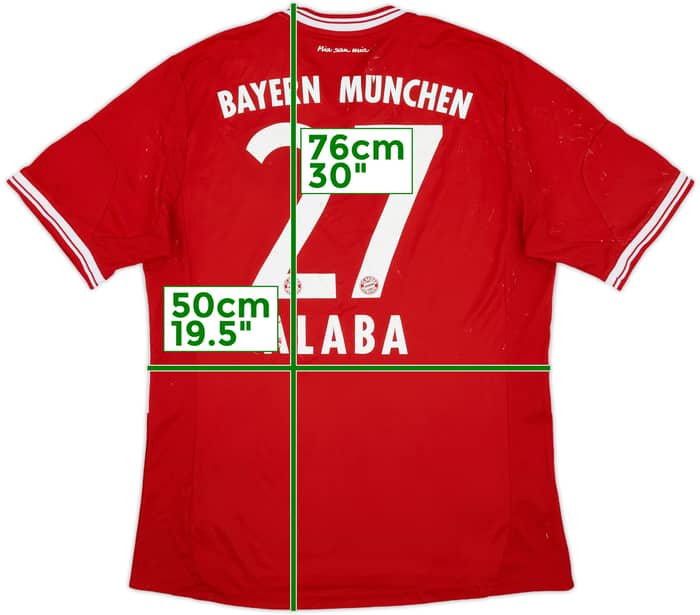 2013-14 Bayern Munich Home Shirt Alaba #27 - 4/10 - (L)