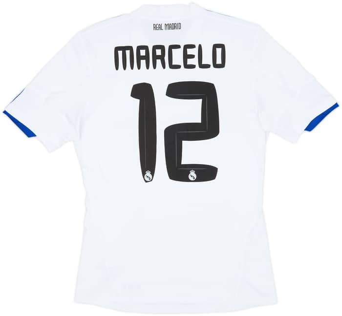 2010-11 Real Madrid Home Shirt Marcelo #12 - 4/10 - (S)