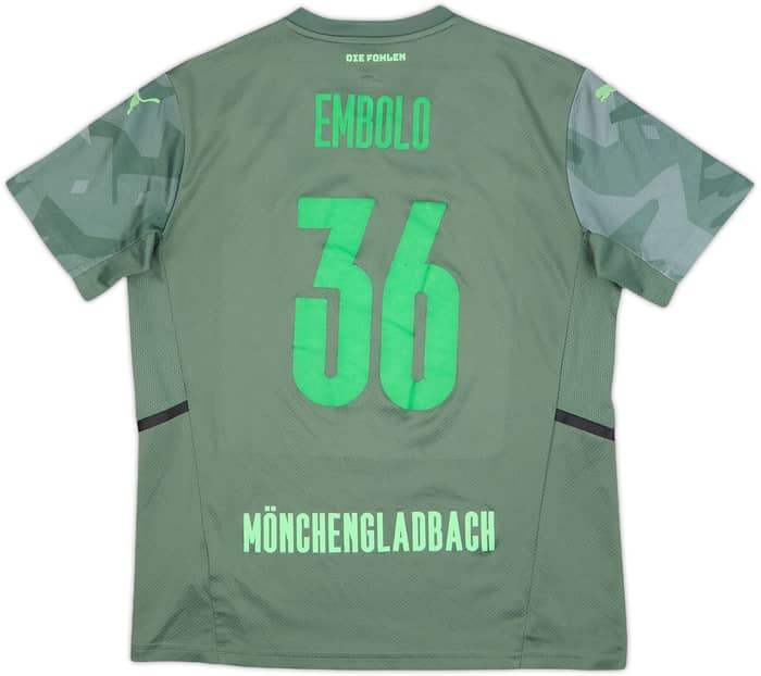2021-22 Borussia Monchengladbach Away Shirt Embolo #36 - 6/10 - (L.Boys)