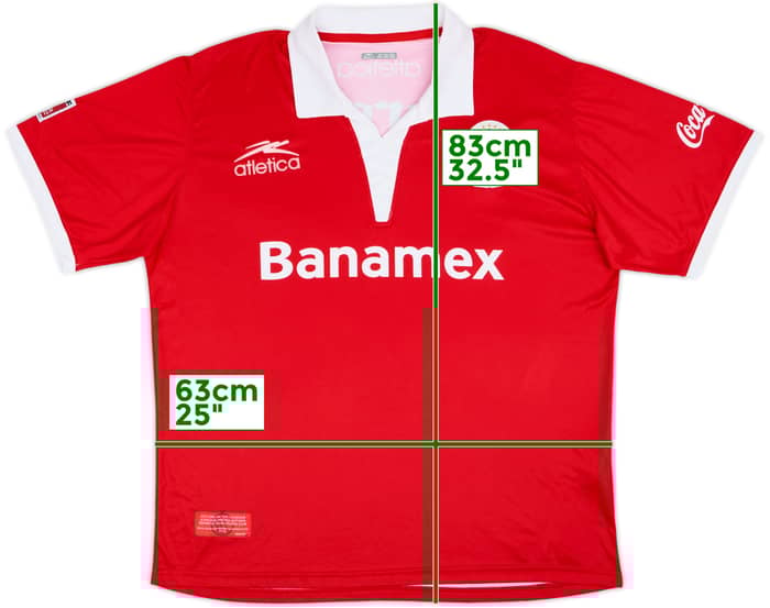2009-10 Deportivo Toluca CONCACAF Champions League Home Shirt - 8/10 - (XXL)