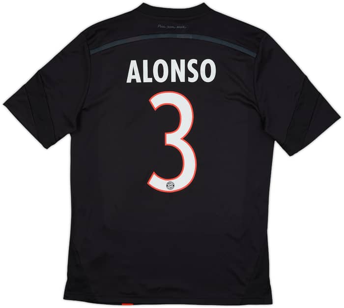 2014-15 Bayern Munich Third Shirt Alonso #3 - 10/10 - (XL.Boys)