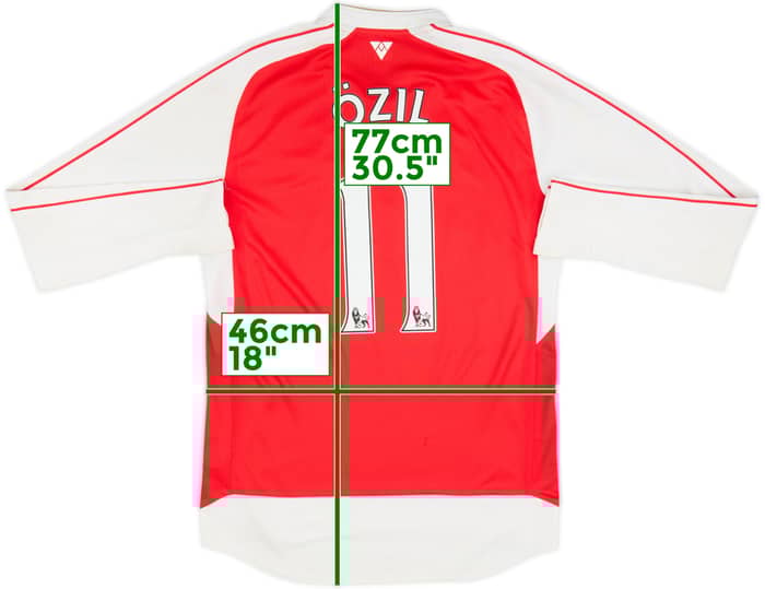 2015-16 Arsenal Home L/S Shirt Ozil #11 - 8/10 - (M)