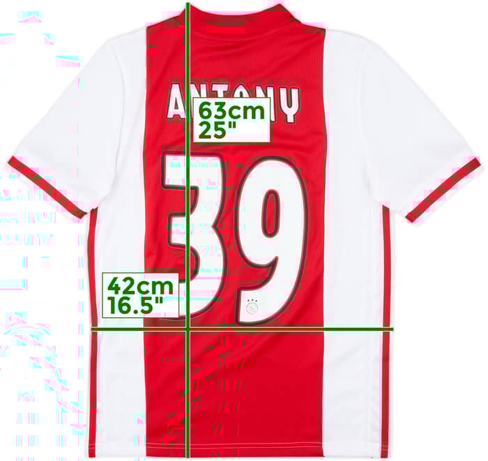 2020-21 Ajax Home Shirt Antony #39 - 8/10 - (XL.Boys)
