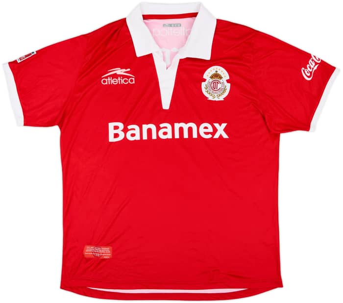 2009-10 Deportivo Toluca CONCACAF Champions League Home Shirt - 9/10 - (XL)