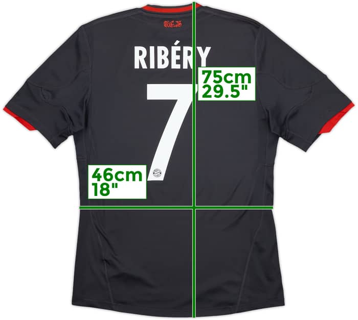 2010-11 Bayern Munich Third Shirt Ribery #7 - 8/10 - (S)