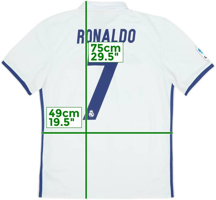 2016-17 Real Madrid Home Shirt Ronaldo #7 - 6/10 - (M)