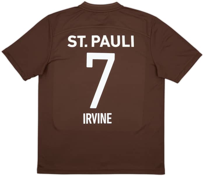 2021-22 St Pauli Home Shirt Irvine #7 - 7/10 - (L)