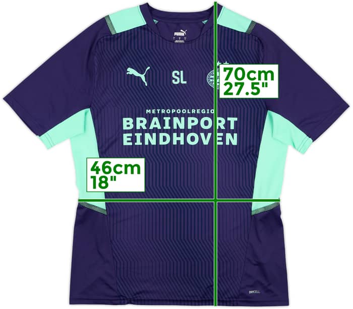 2021-22 PSV Puma Staff Issue Training Shirt SL - 8/10 - (L)