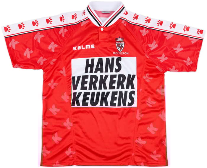 1998-99 Royal Excel Mouscron Match Issue Home Shirt #25
