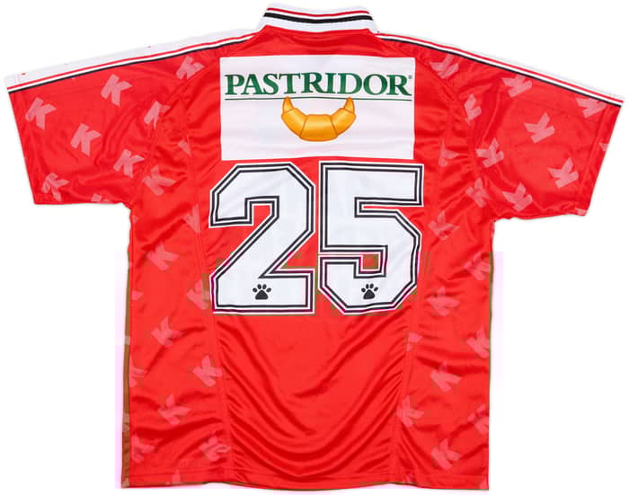 1998-99 Royal Excel Mouscron Match Issue Home Shirt #25