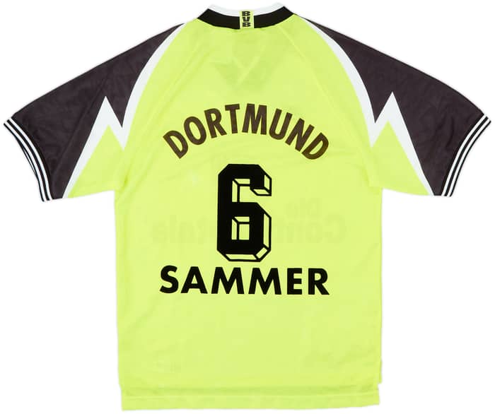 1995-96 Borussia Dortmund Home Shirt Sammer #6 - 8/10 - (S)