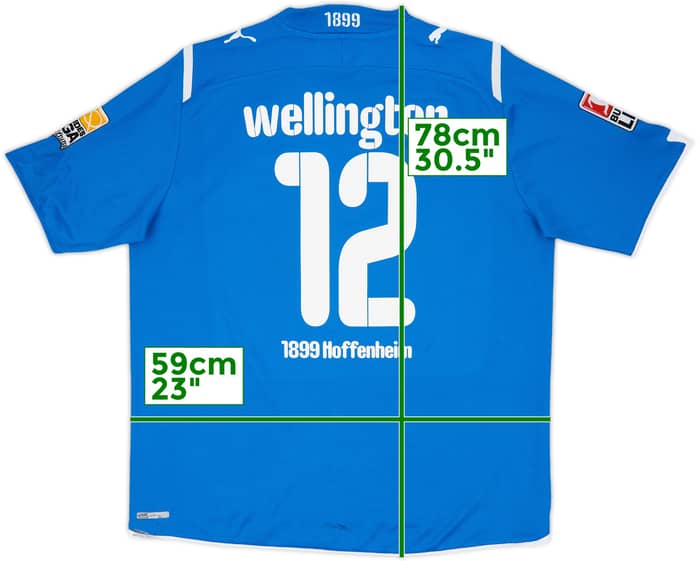 2009-11 TSG Hoffenheim Home Shirt Wellington #12 - 8/10 - (XL)