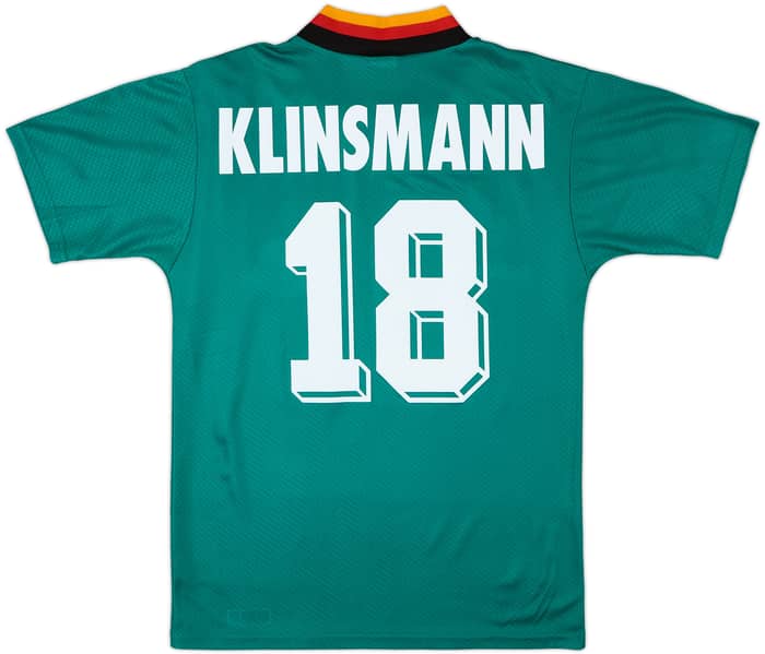 1994-96 Germany Away Shirt Klinsmann #18 - 9/10 - (S)